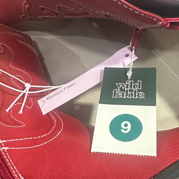 Wild Fable Red Heeled Boots - Picture 6 of 6